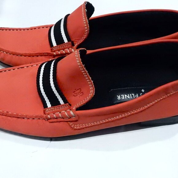Donald J Pliner Red Leather Loafers in Size 11 1/2M main image 6